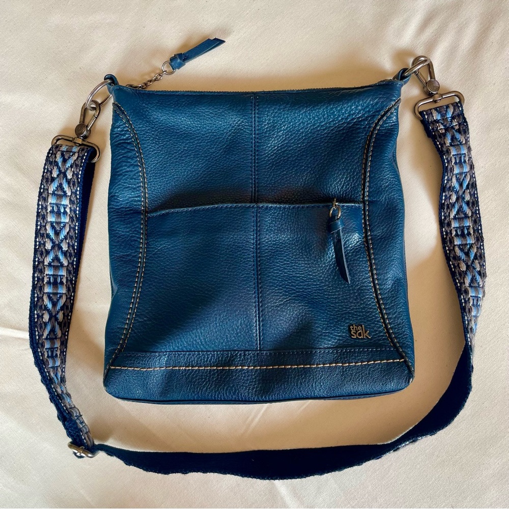 The Sack Lucia Crossbody Leather Bag, like new